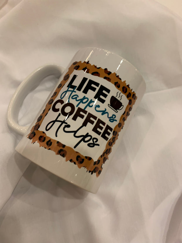 Life Happens, Coffee Helps (15oz)