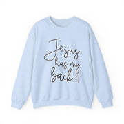 Jesus Has My Back Unisex Heavy Blend™ Crewneck Sweatshirt