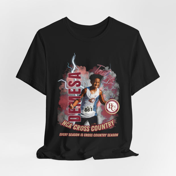 HCA Cross Country Tee, Unisex Short Sleeve T-Shirt, Athletic Wear, Sports Tee, Gift for Runners, Team Apparel