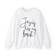 Jesus Has My Back Unisex Heavy Blend™ Crewneck Sweatshirt