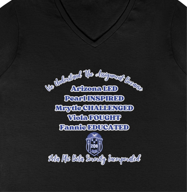 ZPhiB "We Understand the Assignment" Black History Inspired Tee