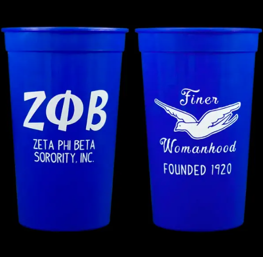 Zeta Phi Beta Plastic Stadium Cup