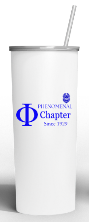 Phenomenal Phi Chapter Commemorative 20oz Skinny Tumblr