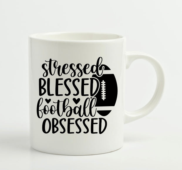Stressed, Blessed, Football Obsessed Mug (11oz)